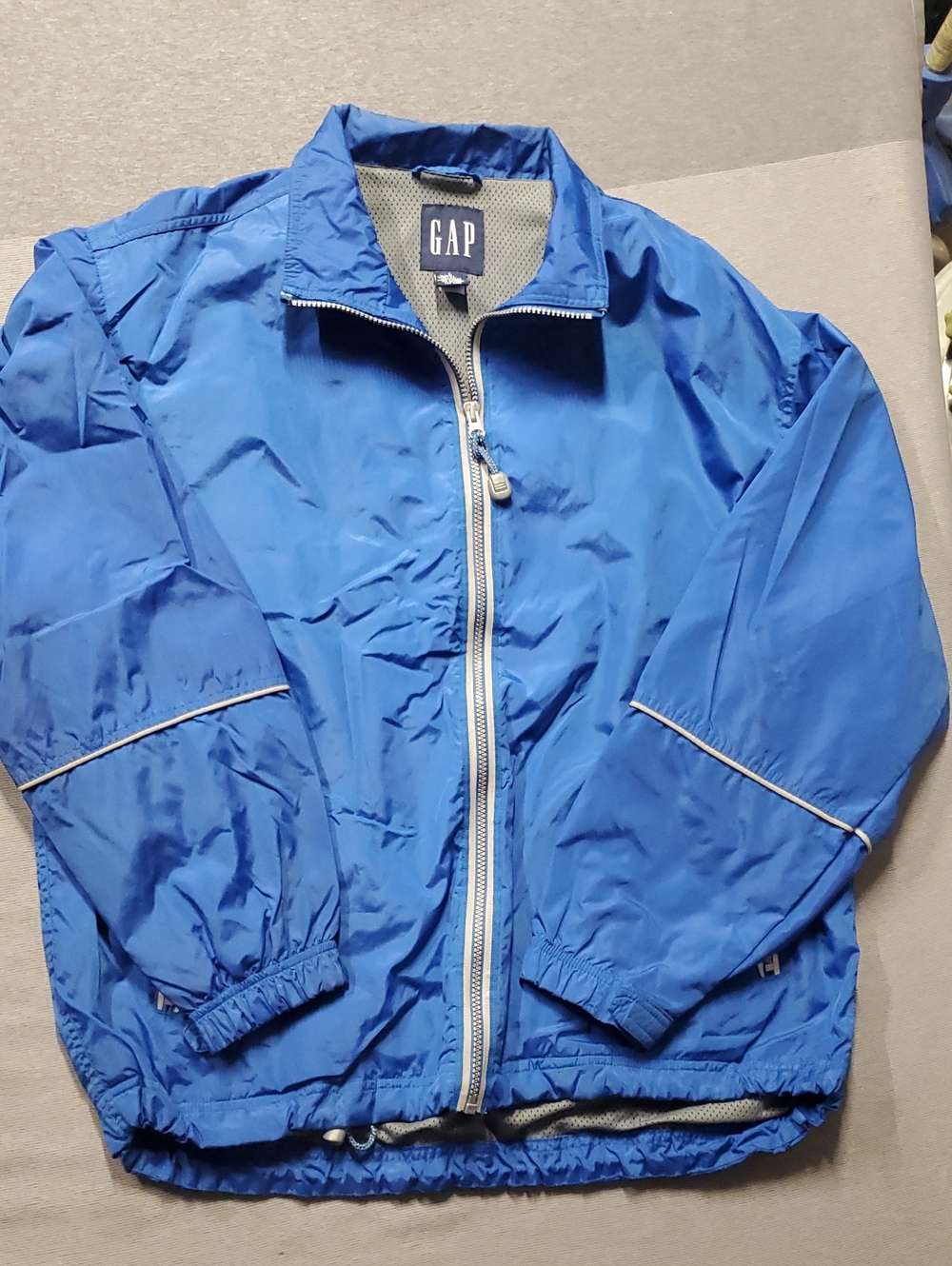 GAP Blue lightweight full-zip Men's windbreaker jacket Size L